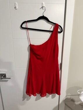 Dynamite Red One-Shoulder Mini Dress